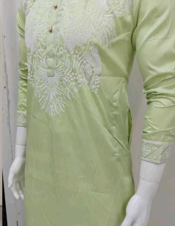 Embroidered Kurta Pajama Set for Men