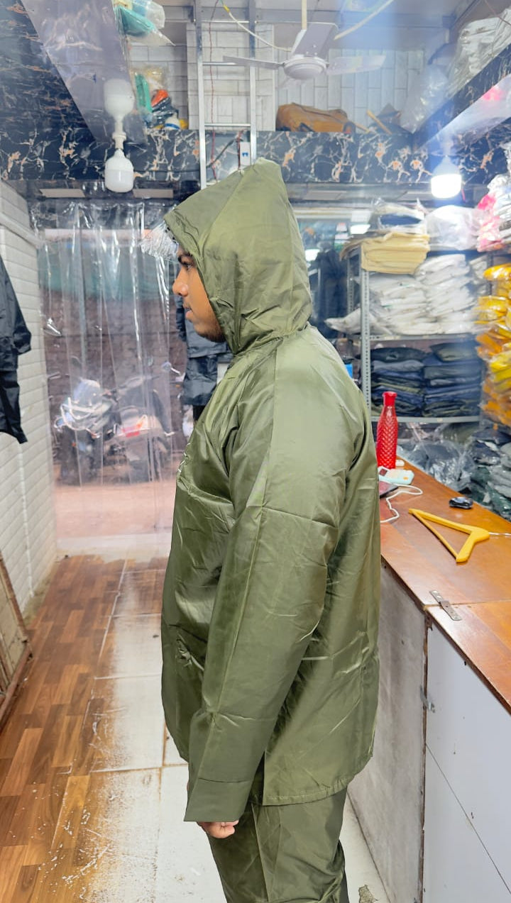Premium Waterproof Raincoat for Men & Boys – Black
