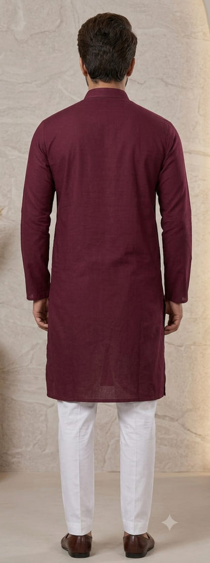 Embroidered Kurta Pajama Set for Men