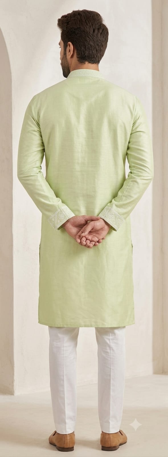 Embroidered Kurta Pajama Set for Men