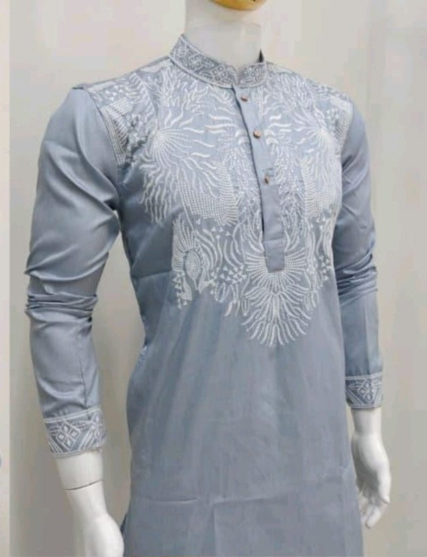 Embroidered Kurta Pajama Set for Men