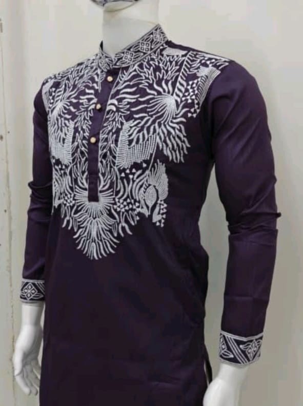 Embroidered Kurta Pajama Set for Men