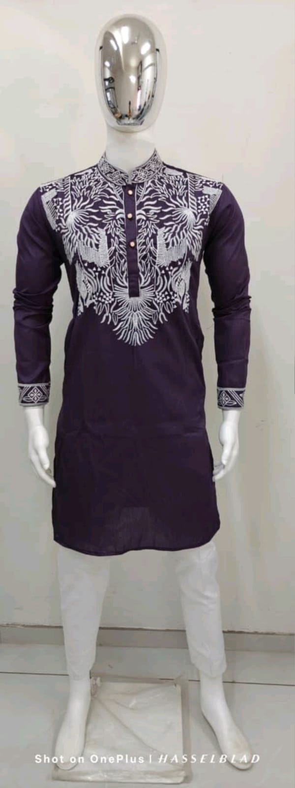 Embroidered Kurta Pajama Set for Men