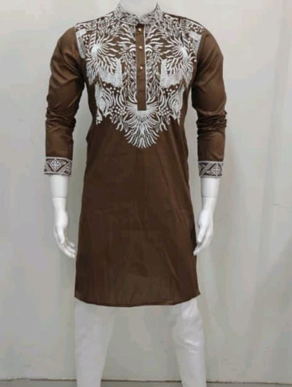 Embroidered Kurta Pajama Set for Men
