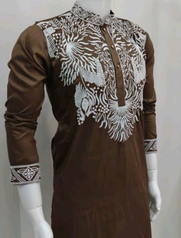 Embroidered Kurta Pajama Set for Men