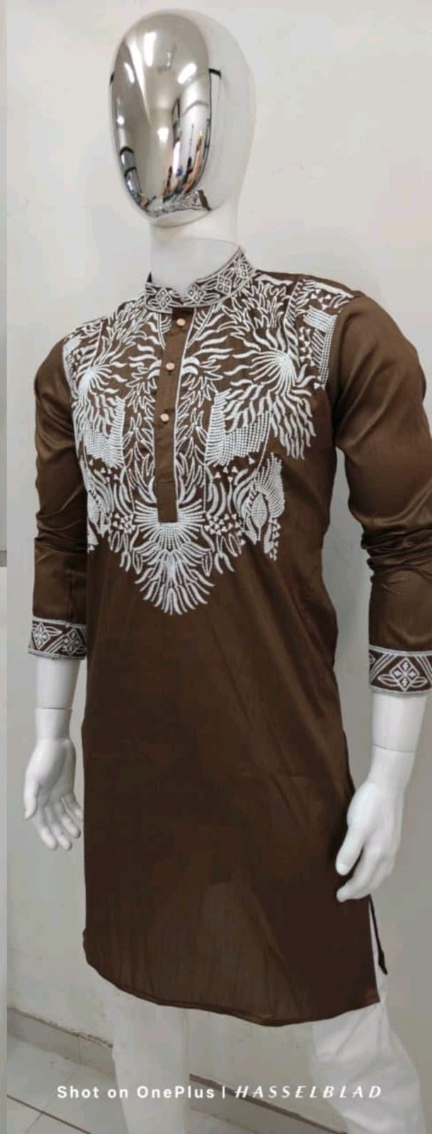 Embroidered Kurta Pajama Set for Men