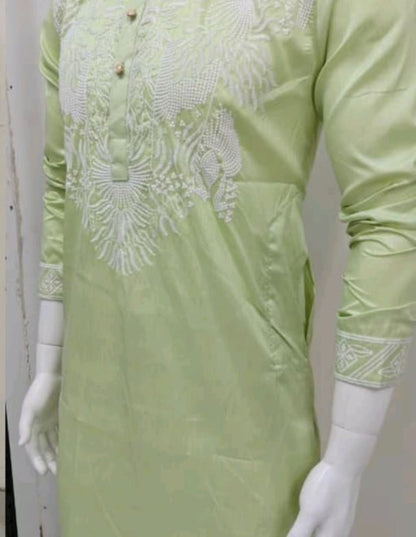 Embroidered Kurta Pajama Set for Men