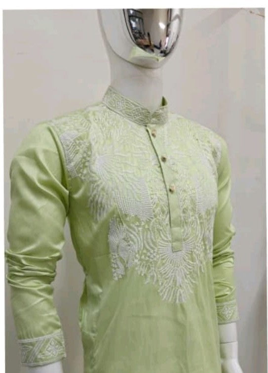 Embroidered Kurta Pajama Set for Men