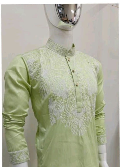 Embroidered Kurta Pajama Set for Men
