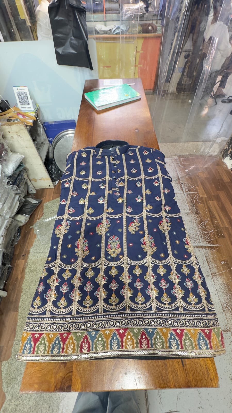 LUXURY Mid Short Kurta With Korean Pant
