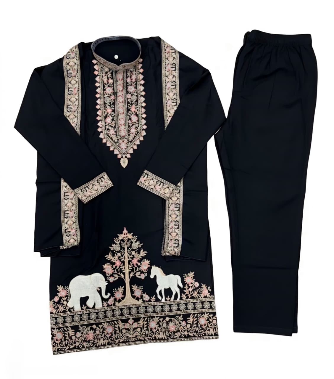 Viral Elvish Yadav 3-Piece Kurta Set with Shall