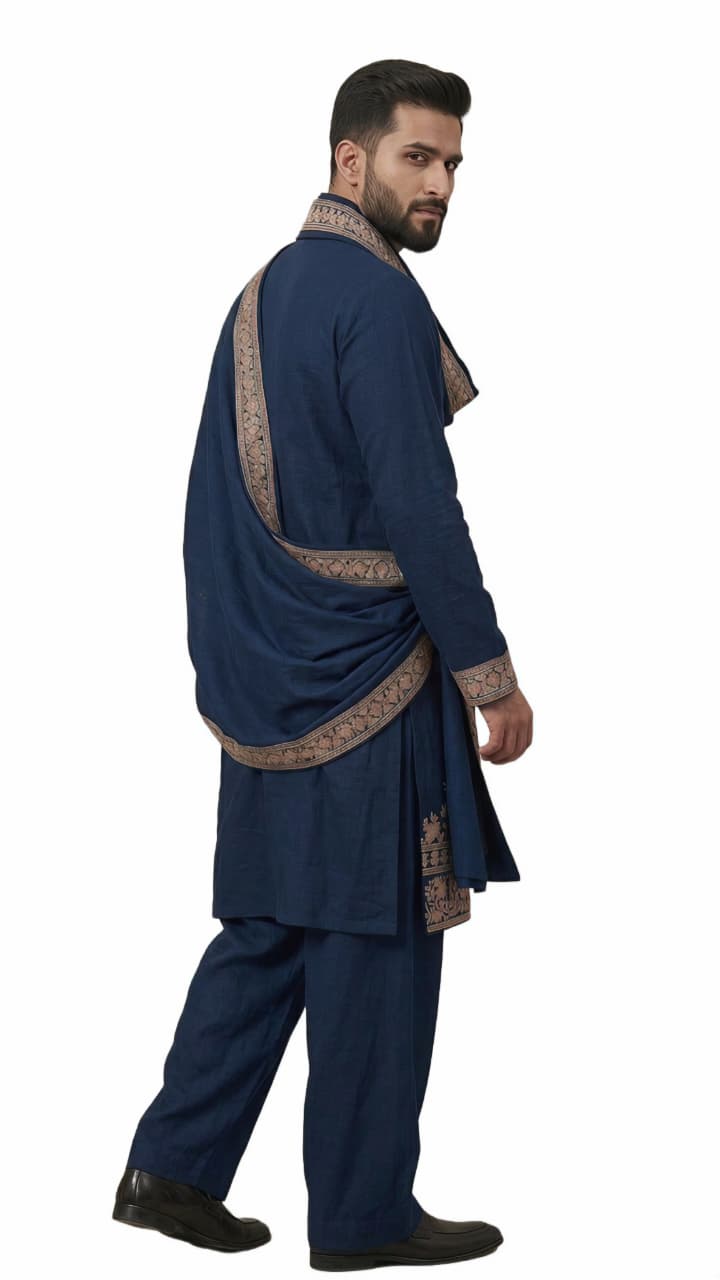 Viral Elvish Yadav 3-Piece Kurta Set with Shall