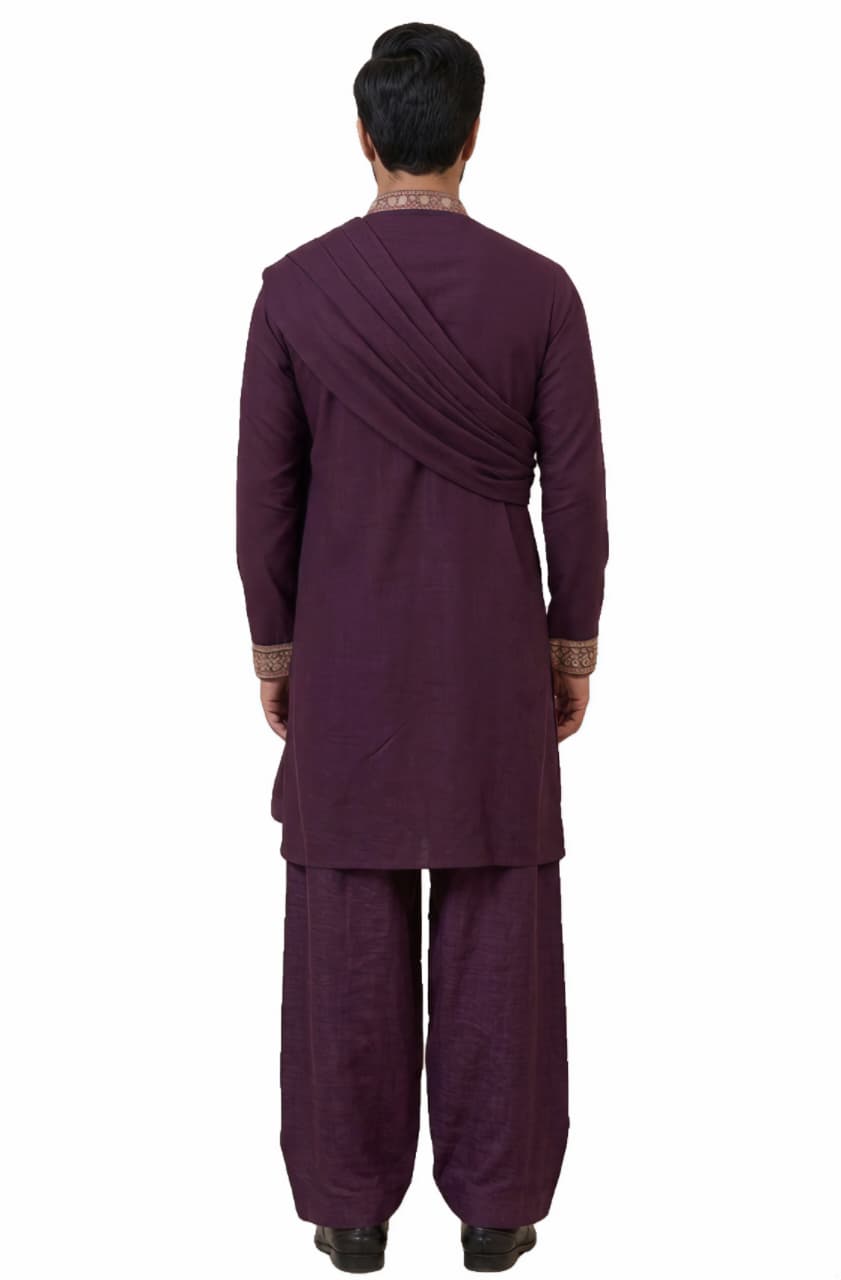 Viral Elvish Yadav 3-Piece Kurta Set with Shall