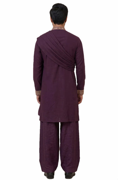 Viral Elvish Yadav 3-Piece Kurta Set with Shall