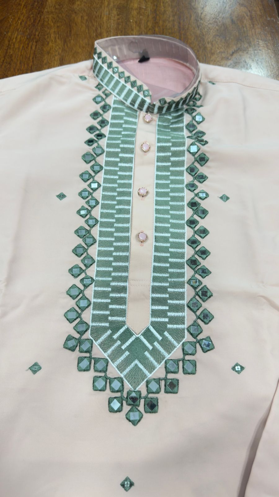 Luxury Armani  Kurta & Premium Mirror Work with korean pant