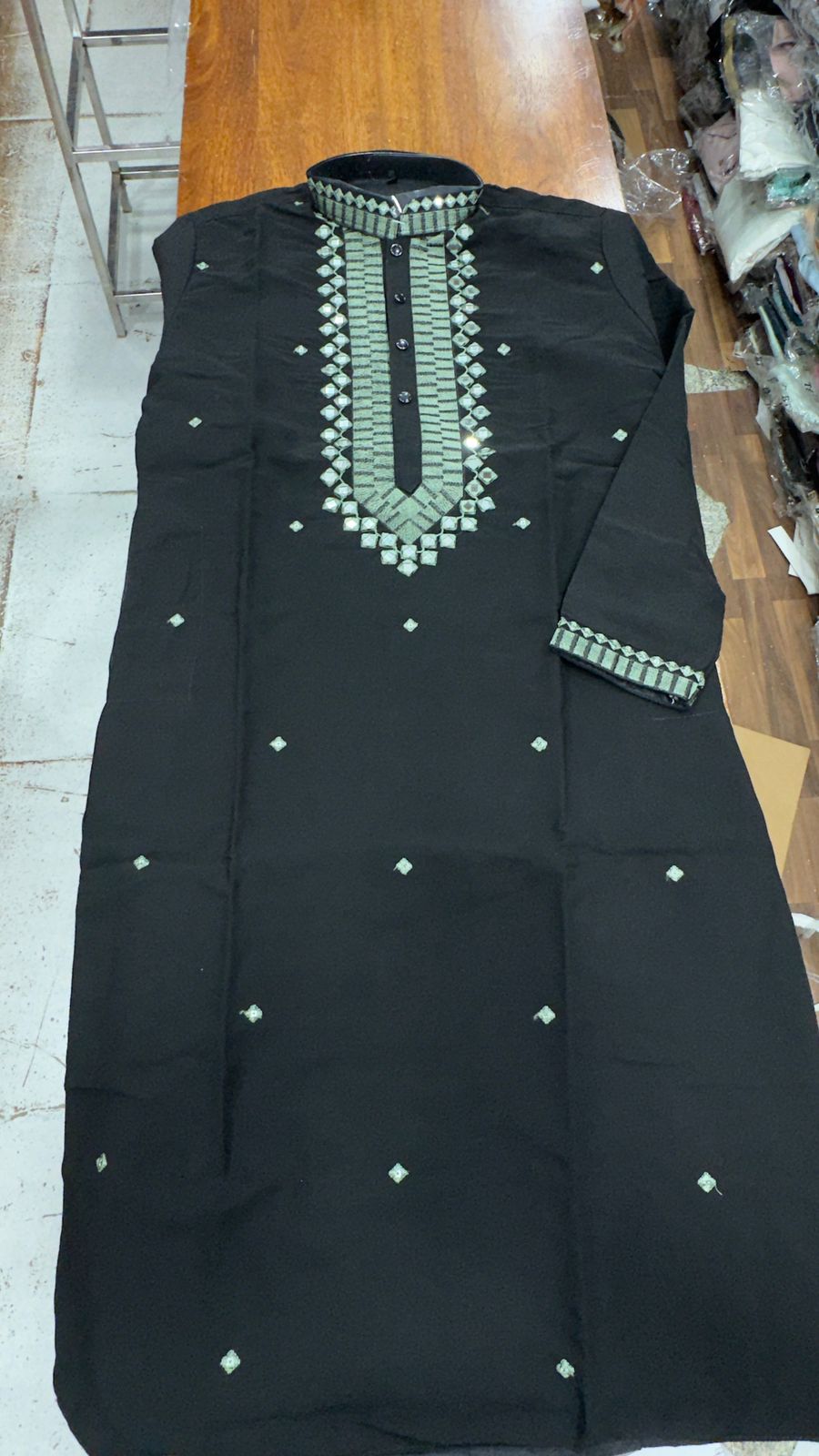 Luxury Armani  Kurta & Premium Mirror Work with korean pant