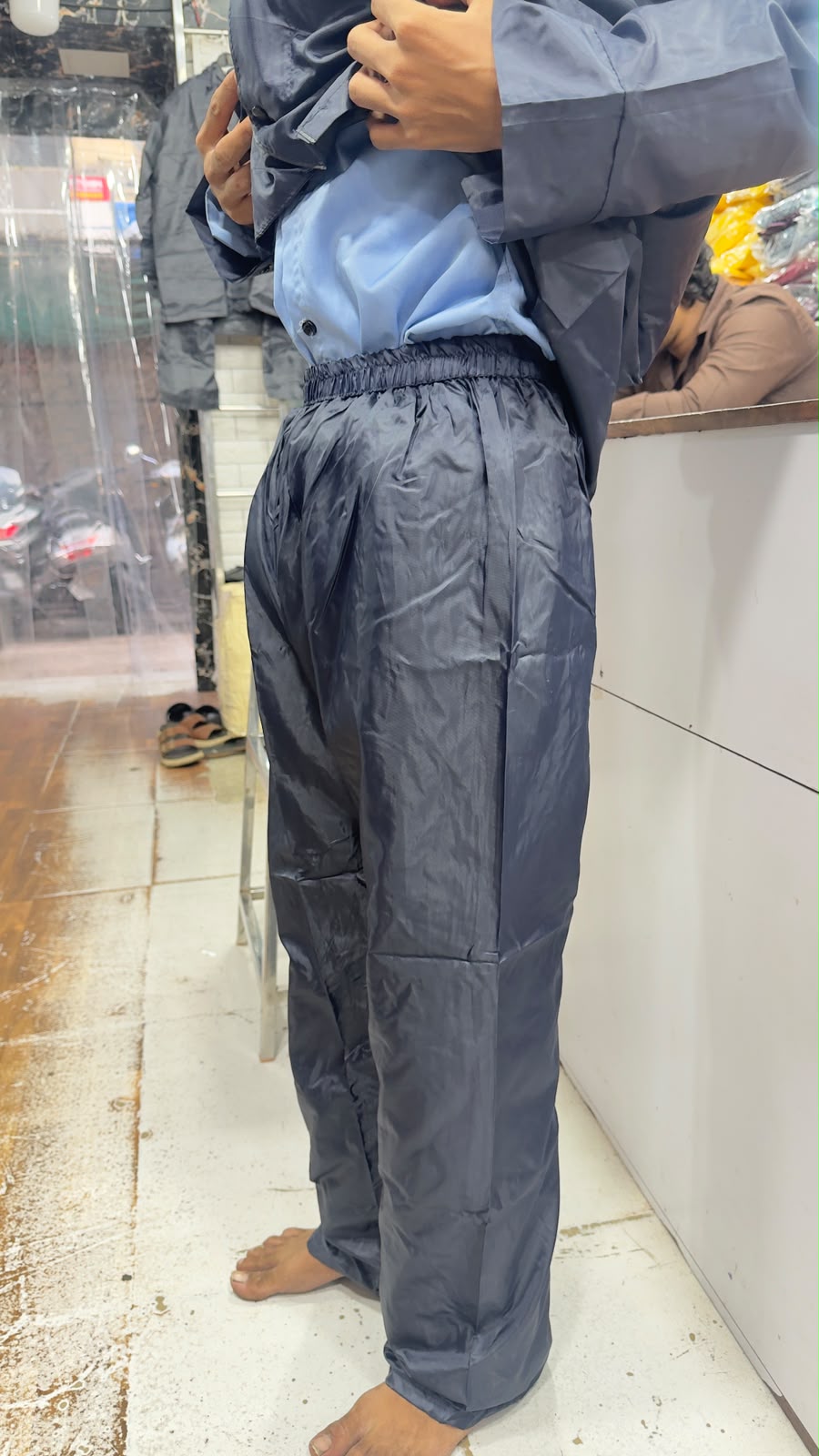 Premium Waterproof Raincoat for Men & Boys – Black